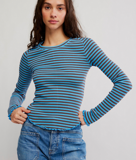 EASY DOES IT STRIPED TEE