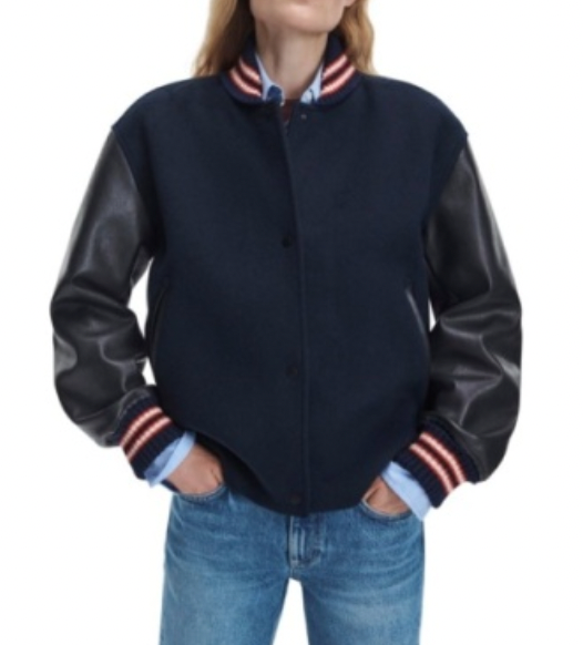 SCARLET VARSITY JACKET