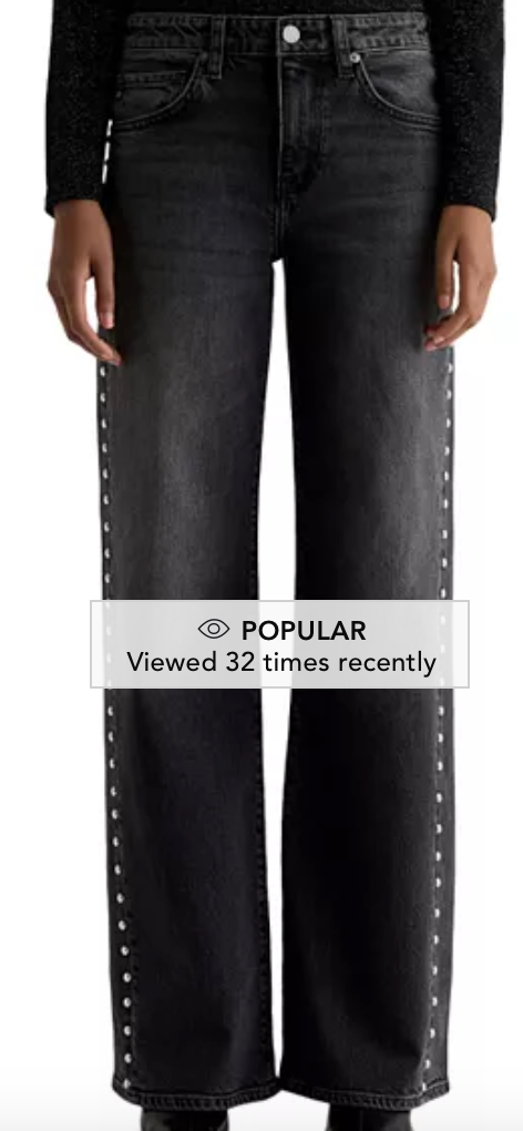 AG Adria STUDDED LOW RISE WIDE LEG