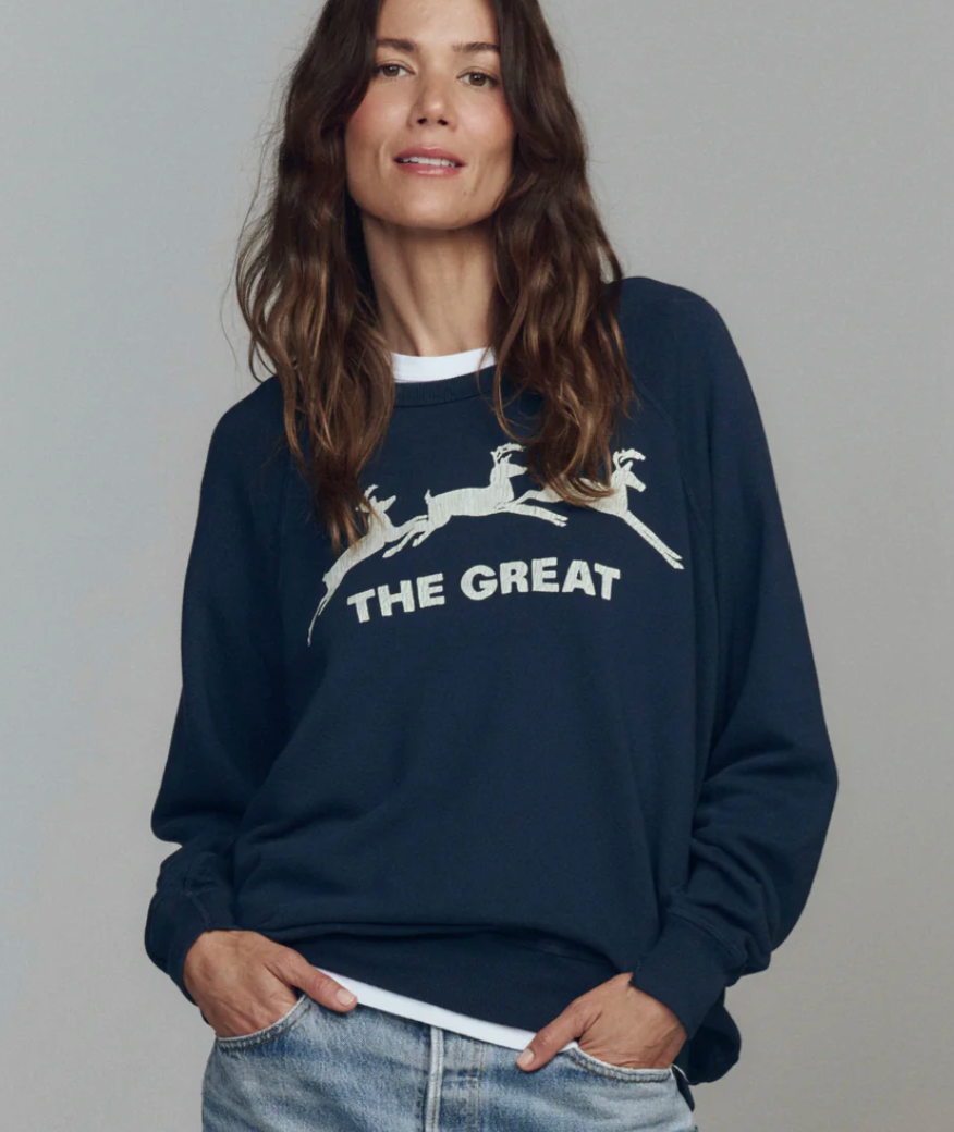COLLEGE SWEATSHIRT WITH DEER