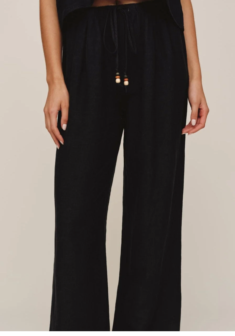 BD BEADED DRAWSTRING BEACH PANT