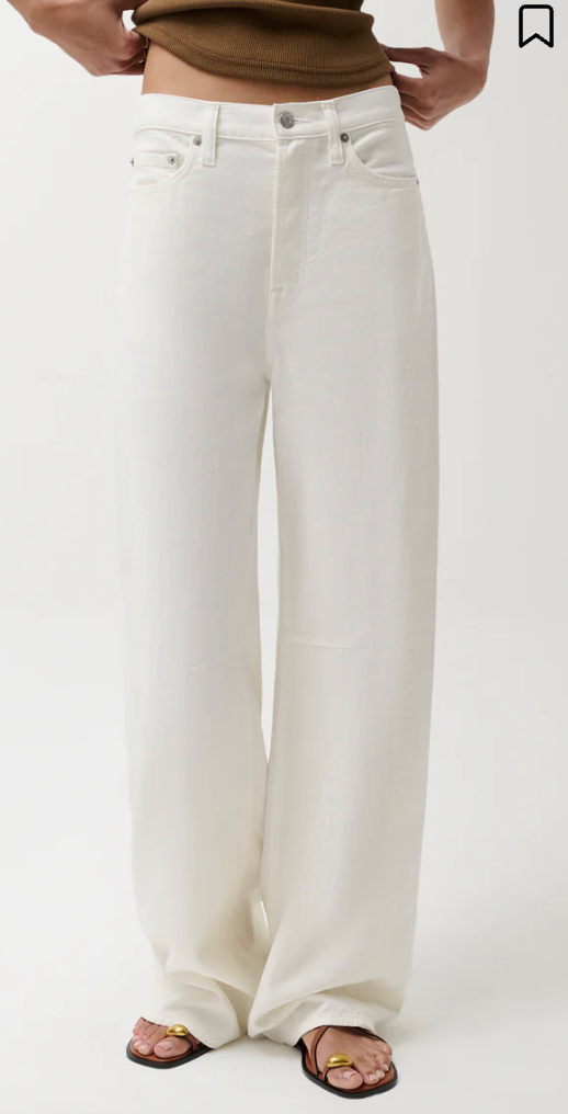 SYDNEY HIGH RISE BOWED LINEN WIDE