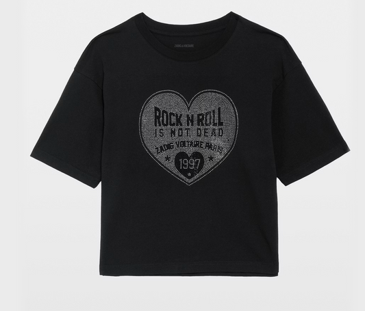 ZV Taida T-shirt HEART RNR STRASS