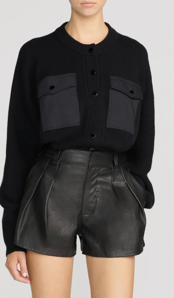 THE CONTRAST CASHMERE CARDI