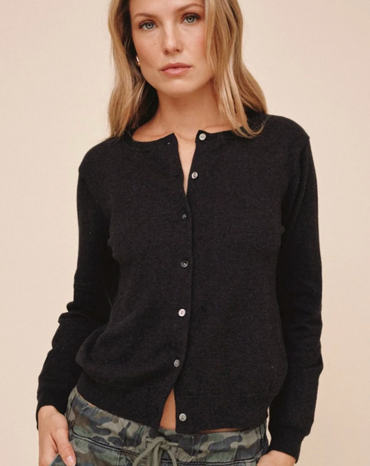 CREW NECK CARDIGAN