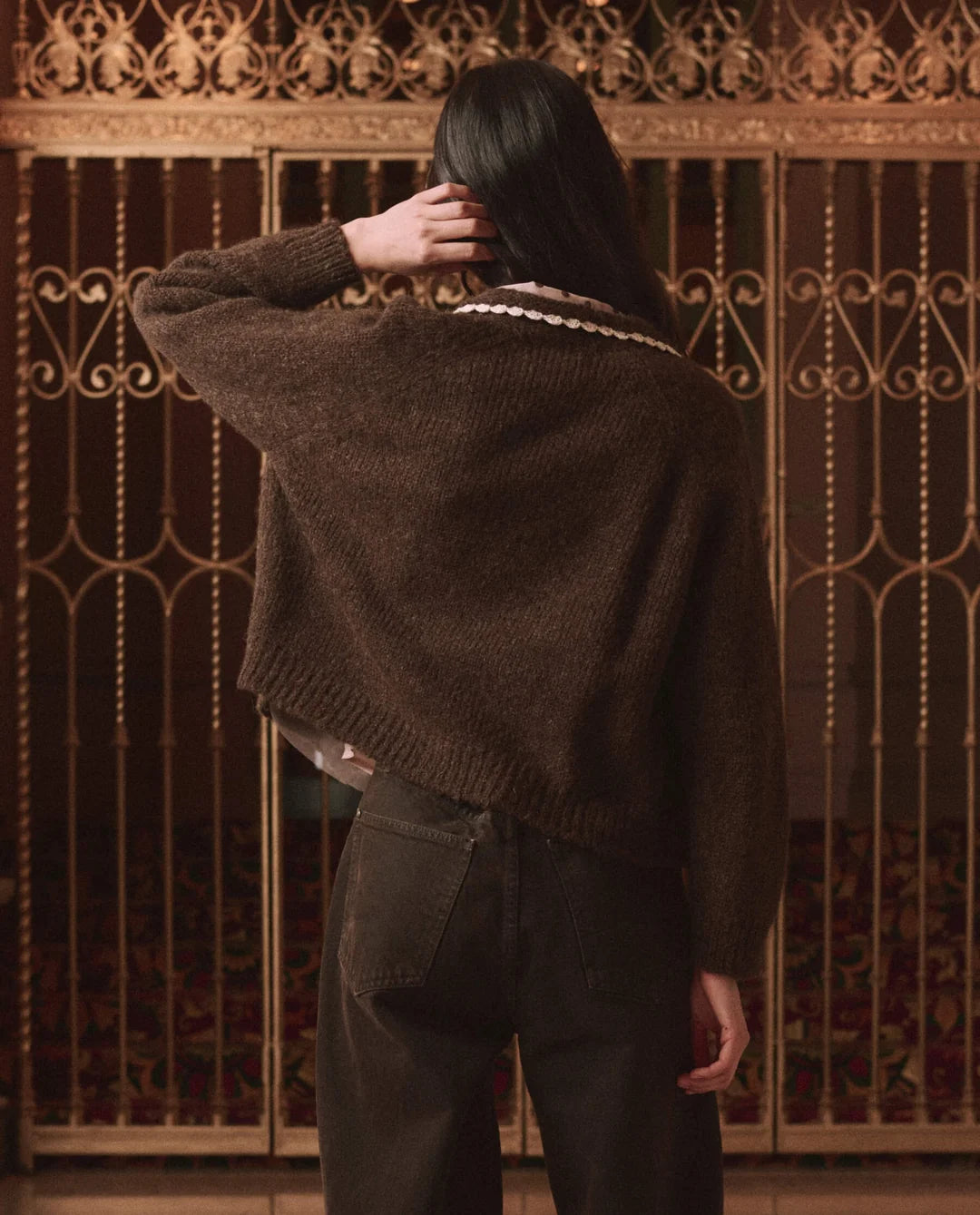 The Crochet Collar Cardigan