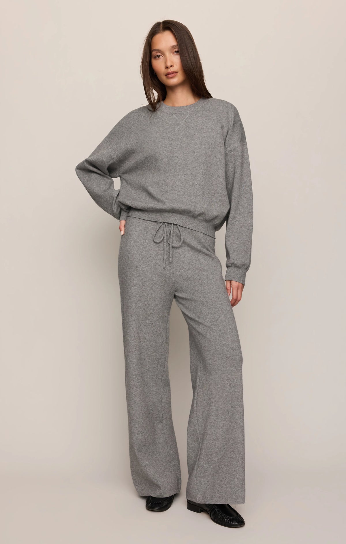 Take It Easy Wide Leg Sweater Pant