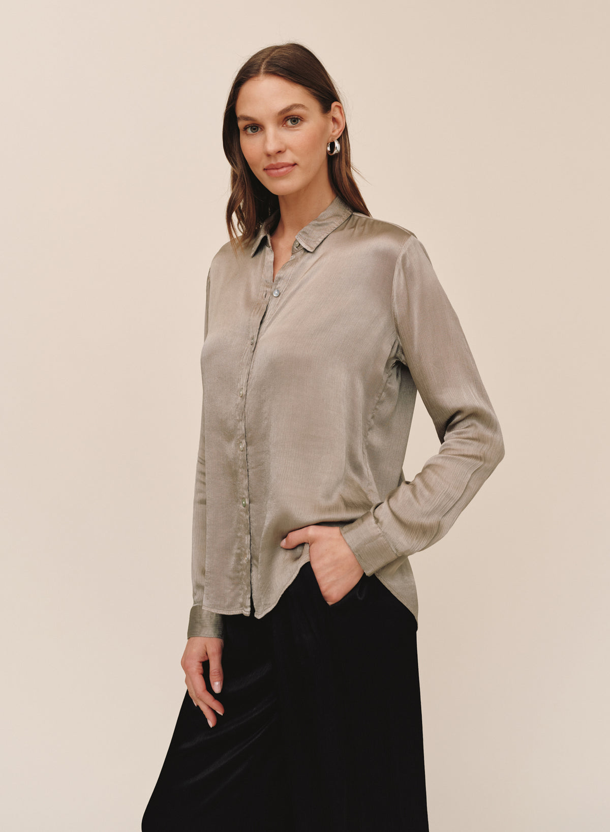 B20310-L72-302 - LON SLEEVE CLEAN BUTTON DOWN SHIRT