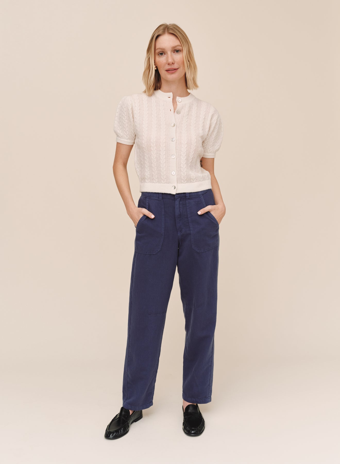 B3638-B71-302 - PORKCHOP DARTED KNEE PANT