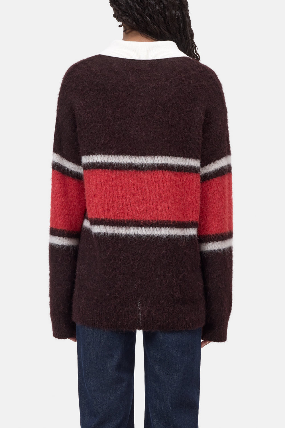 Polo with rugby stripe