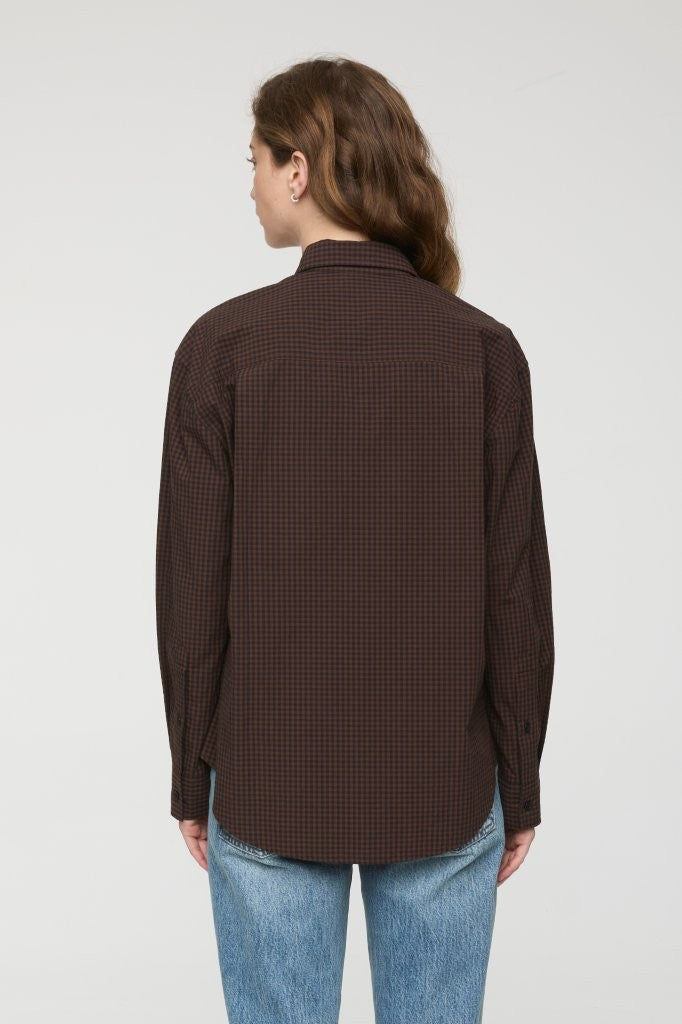 MILA LONG SLEEVE BUTTON DOWN WRAP TOP