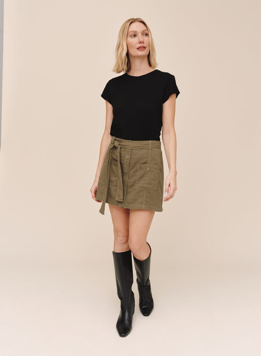 B3722-B71-302 - UTILITY POCKET MINI SKIRT