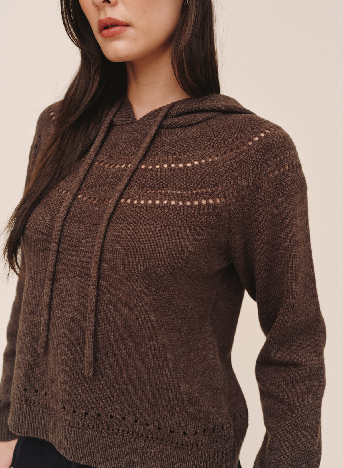B20258-M27-304 - POINTELLE FAIRISLE HOODIE