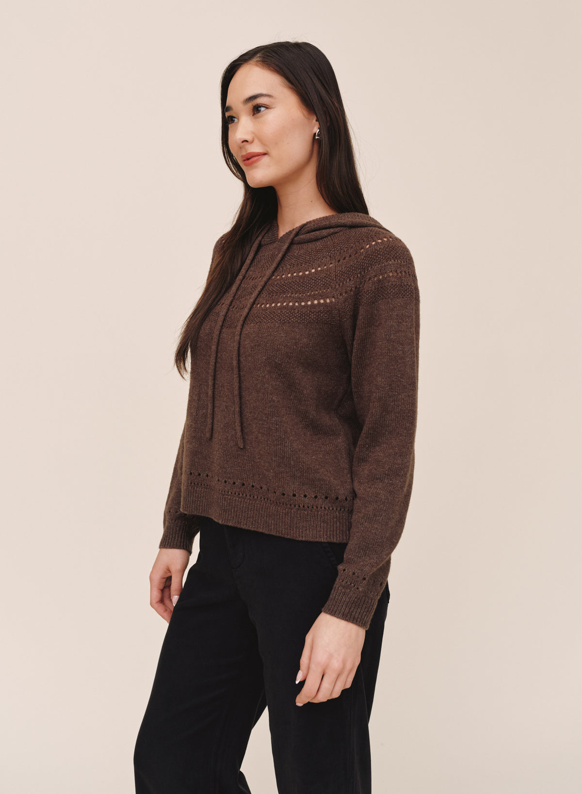B20258-M27-304 - POINTELLE FAIRISLE HOODIE
